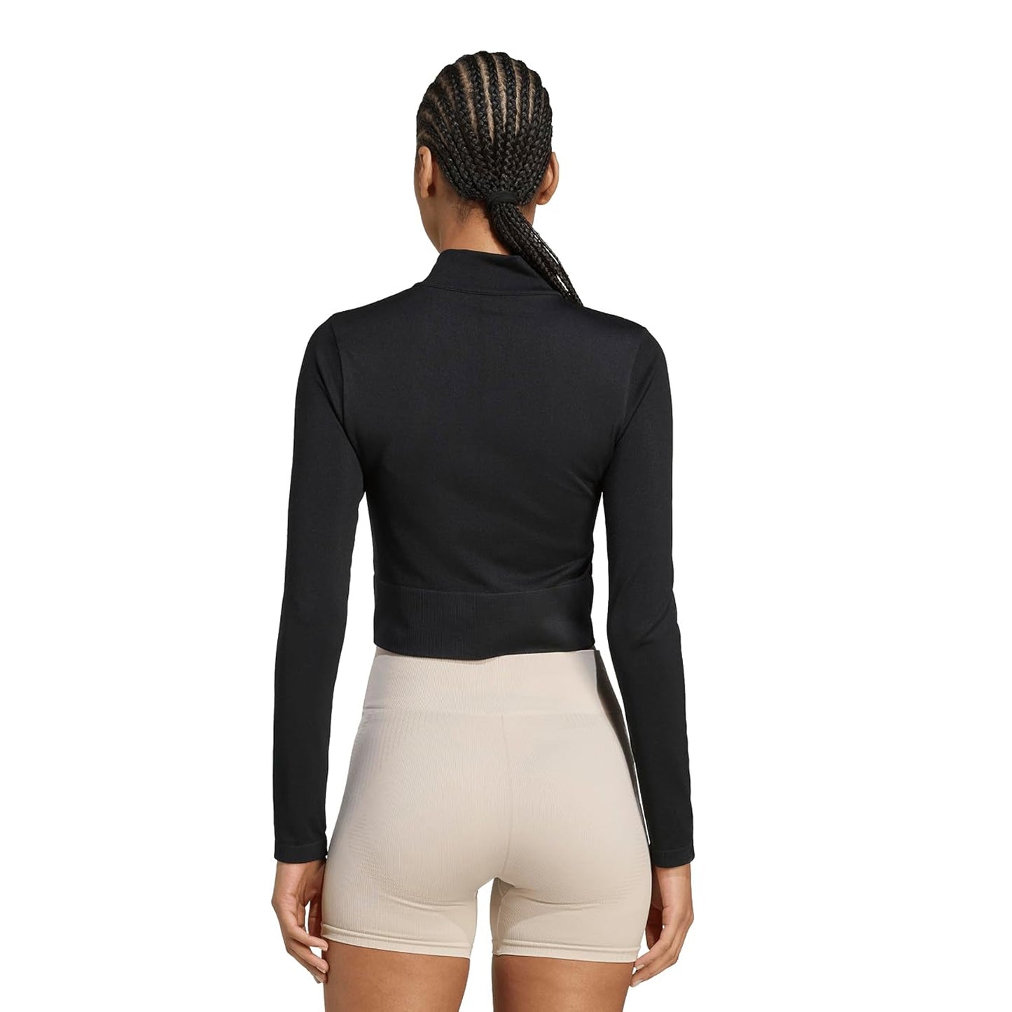 Black - Back - Adidas Womens-Ladies Climacool Workout Jacket
