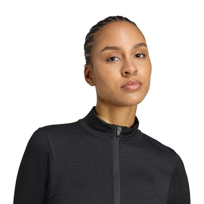 Black - Side - Adidas Womens-Ladies Climacool Workout Jacket