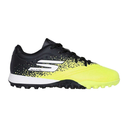 Yellow-Black - Side - Skechers Boys Razor Artificial Ground Football Boots