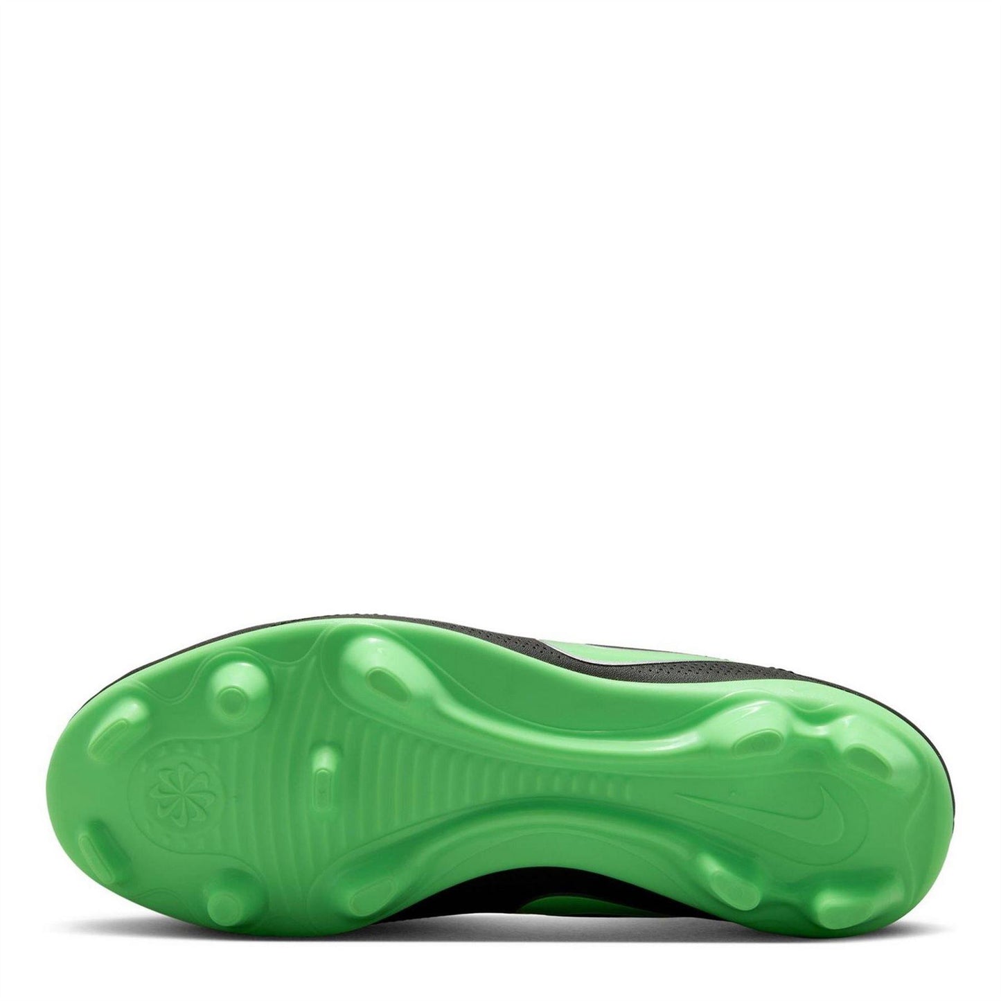 Black-Green - Side - Nike Childrens-Kids Tiempo Club Firm Ground Football Boots