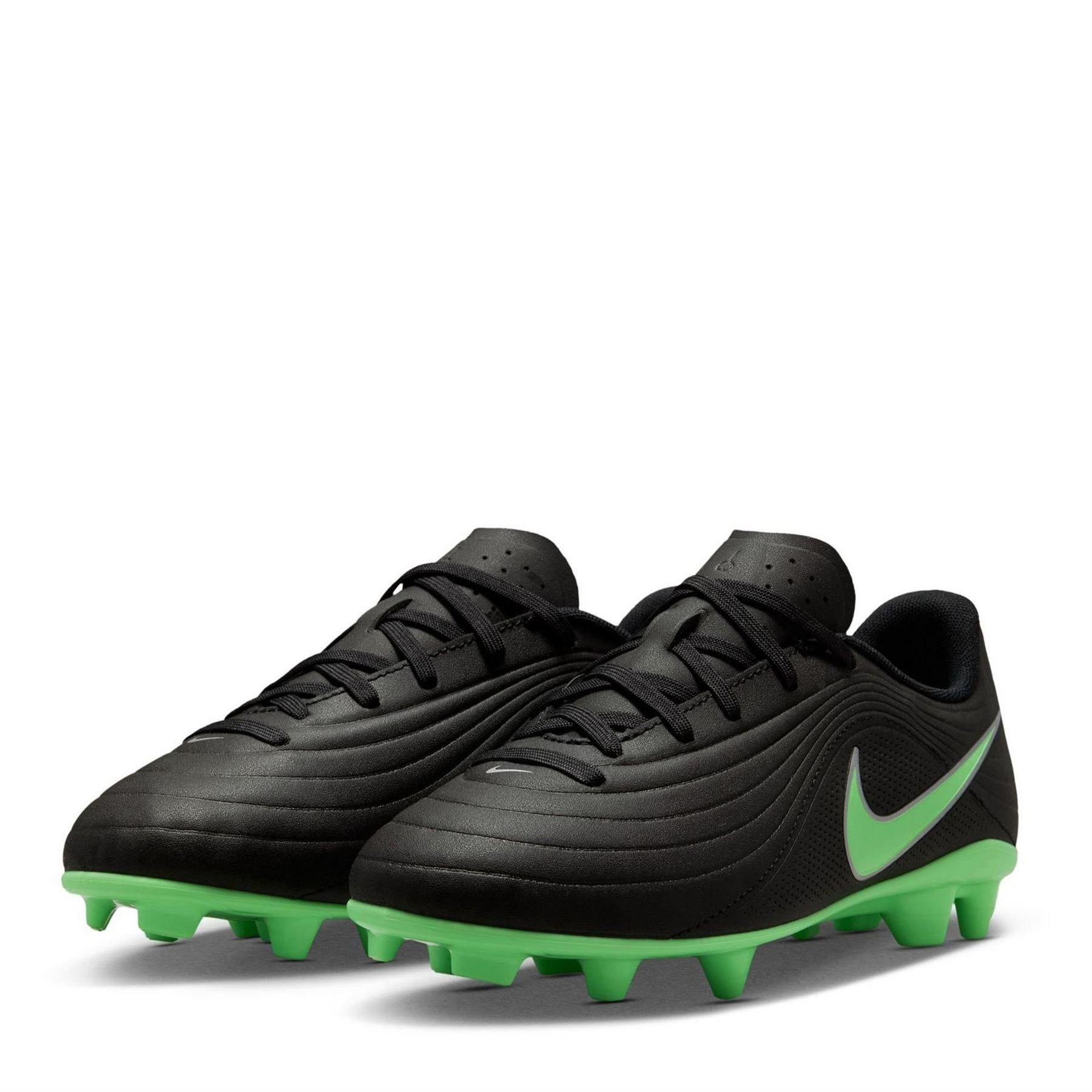 Black-Green - Lifestyle - Nike Childrens-Kids Tiempo Club Firm Ground Football Boots