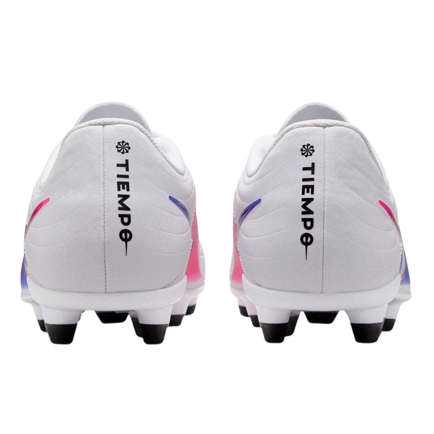 Blue-White-Pink - Back - Nike Childrens-Kids Tiempo Club Firm Ground Football Boots