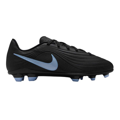 Black-Blue - Front - Nike Childrens-Kids Tiempo Club Firm Ground Football Boots