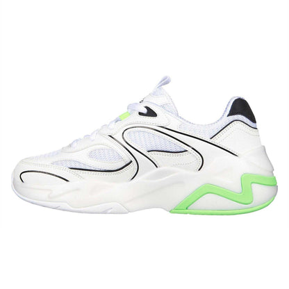 White-Lime - Back - Skechers Childrens-Kids DL Hyperburst Trainers