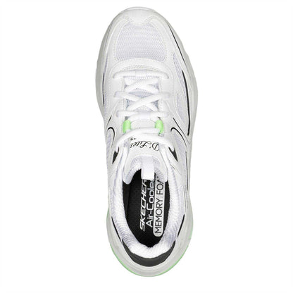 White-Lime - Side - Skechers Childrens-Kids DL Hyperburst Trainers