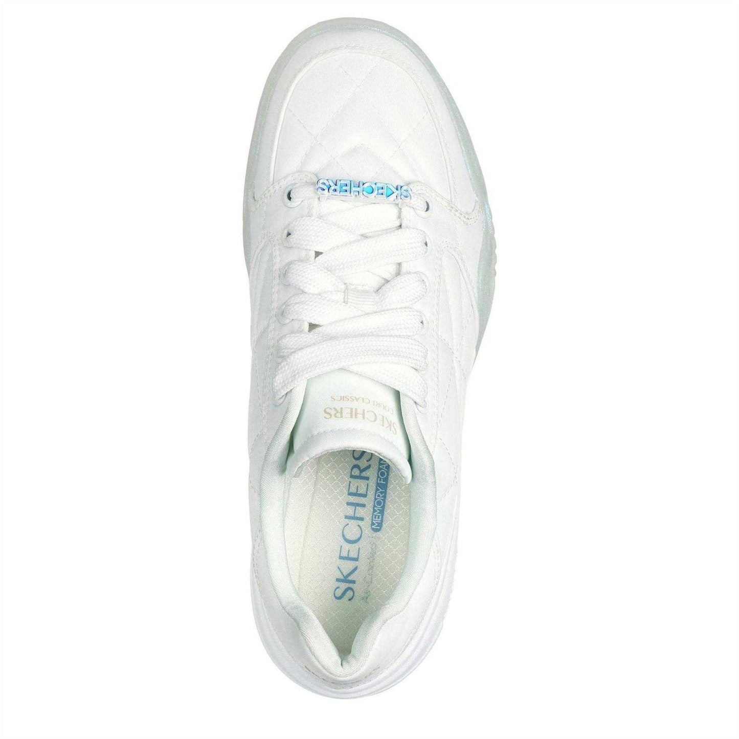 White - Lifestyle - Skechers Womens-Ladies Denali Wedge Trainers