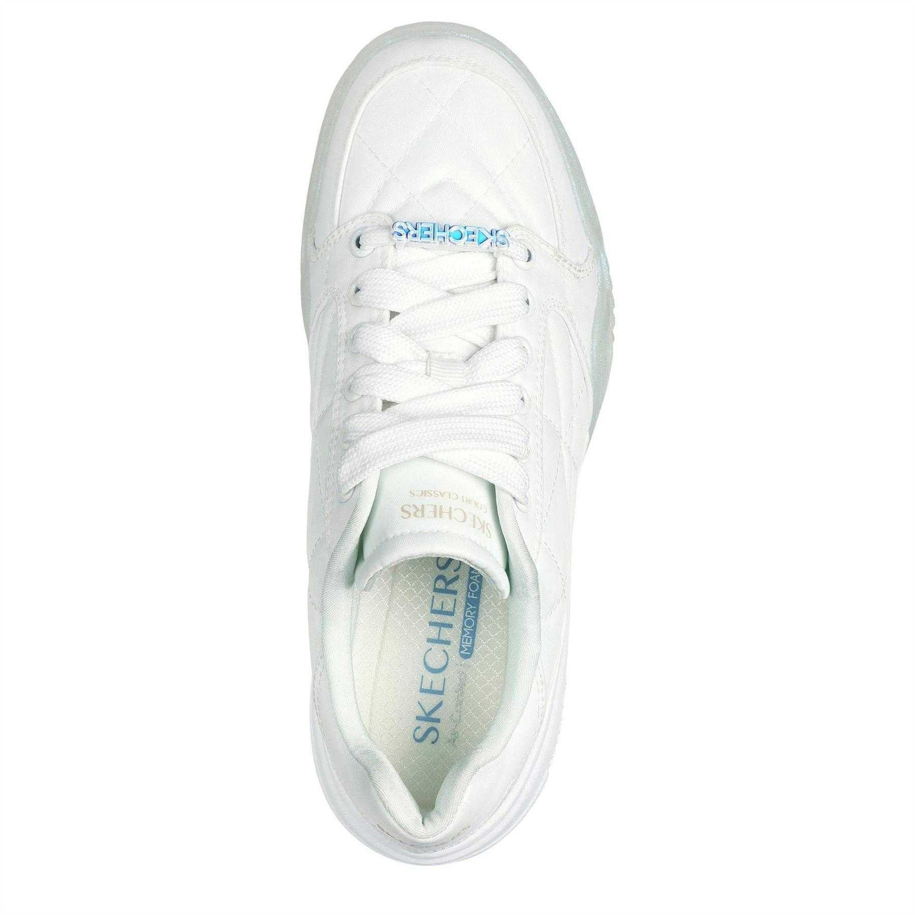 White - Lifestyle - Skechers Womens-Ladies Denali Wedge Trainers