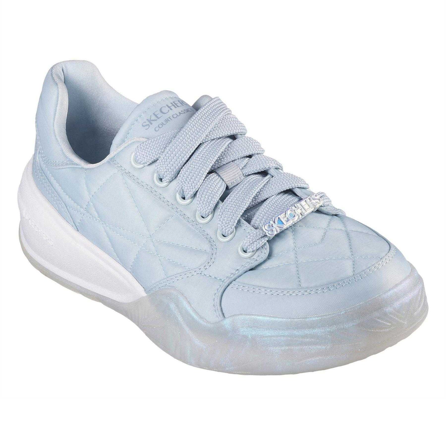 Blue - Front - Skechers Womens-Ladies Denali Wedge Trainers
