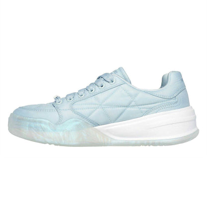 Blue - Back - Skechers Womens-Ladies Denali Wedge Trainers