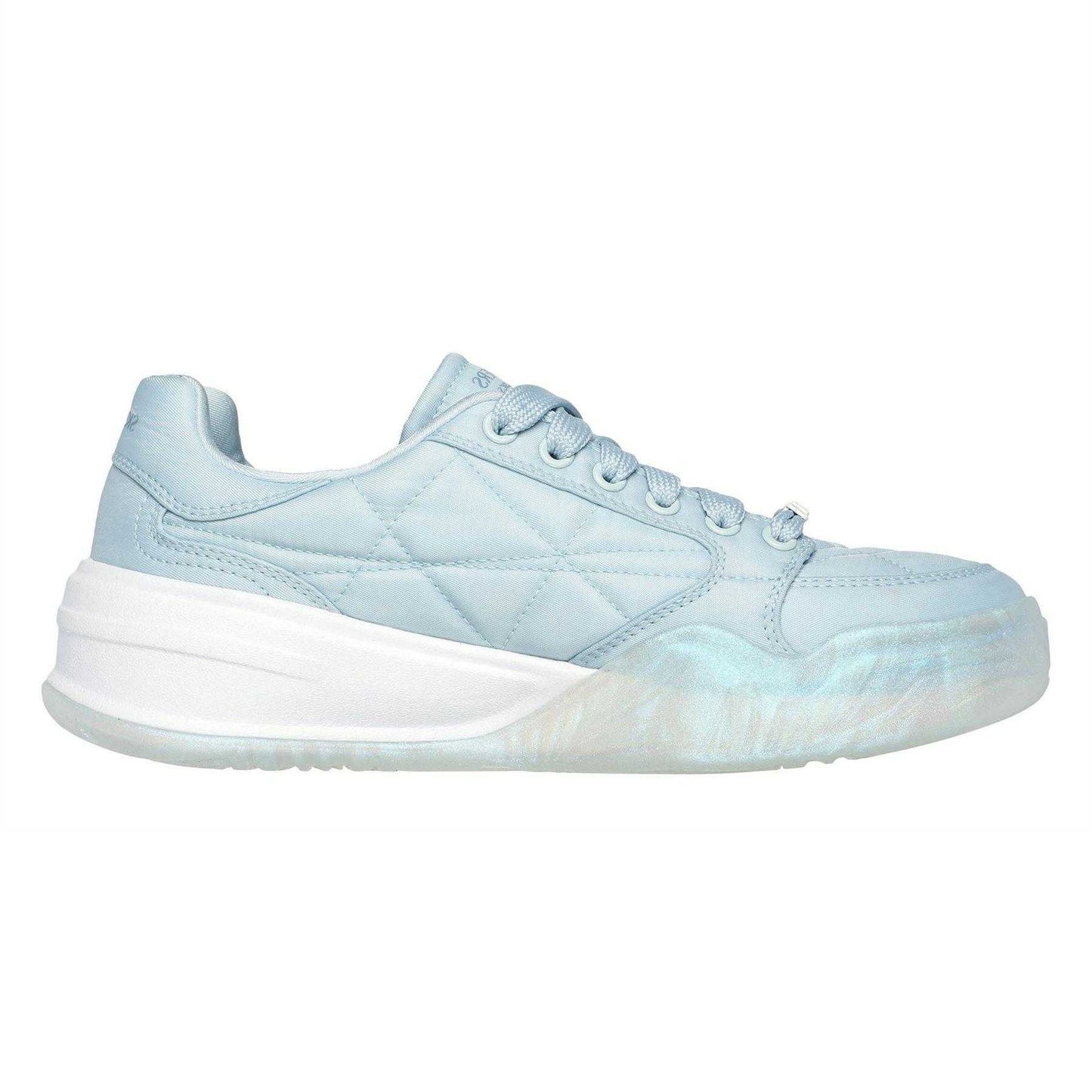 Blue - Side - Skechers Womens-Ladies Denali Wedge Trainers