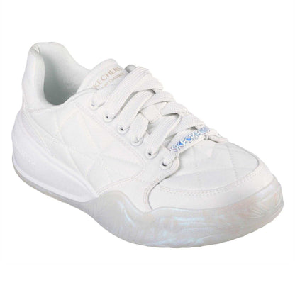 White - Front - Skechers Womens-Ladies Denali Wedge Trainers