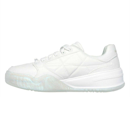 White - Back - Skechers Womens-Ladies Denali Wedge Trainers