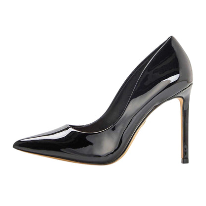Black - Back - Aldo Womens-Ladies Stessy2.0 Patent Leather Court Shoes