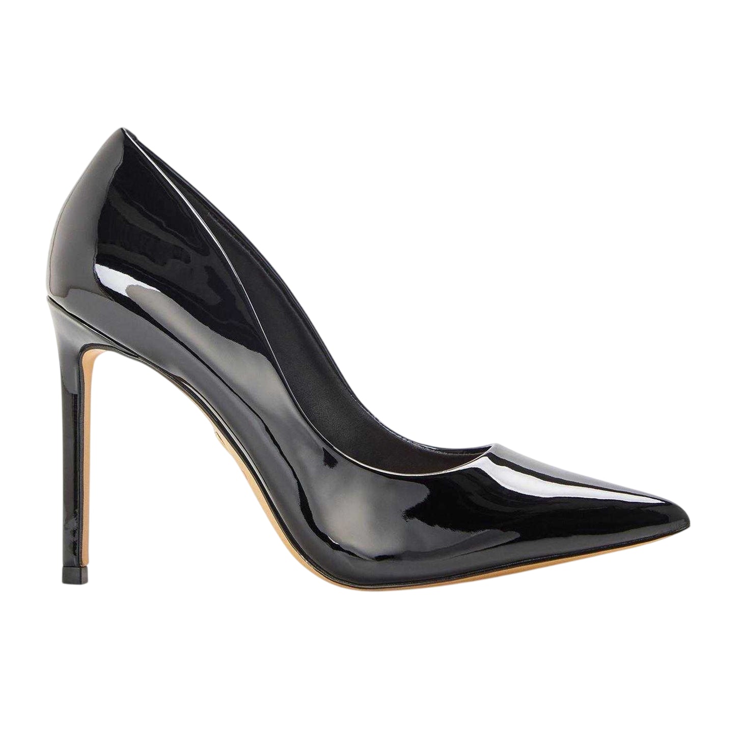 Black - Front - Aldo Womens-Ladies Stessy2.0 Patent Leather Court Shoes