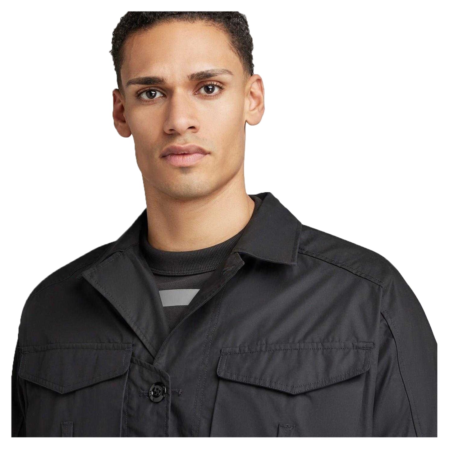 Dark Black - Side - G-Star Mens Woven Field Jacket