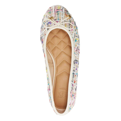 Multicoloured - Lifestyle - Dune London Womens-Ladies Lo Hallo Tweed Bow Detail Ballet Flats