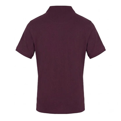 Red - Back - Aquascutum Mens Cotton Polo Shirt