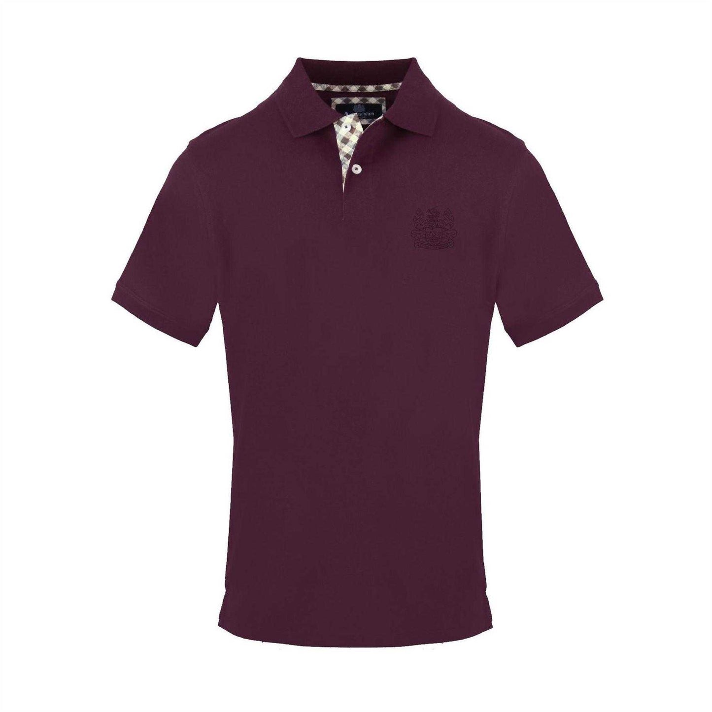 Red - Front - Aquascutum Mens Cotton Polo Shirt