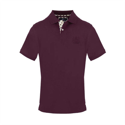 Red - Front - Aquascutum Mens Cotton Polo Shirt