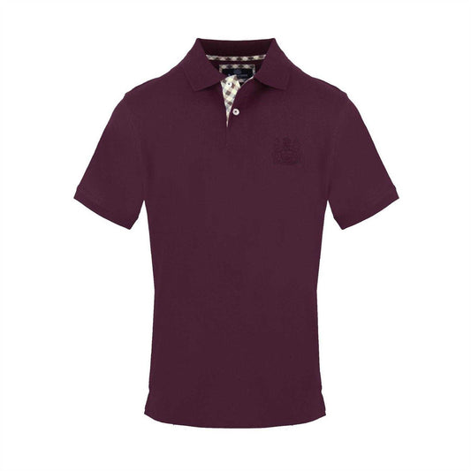 Red - Front - Aquascutum Mens Cotton Polo Shirt