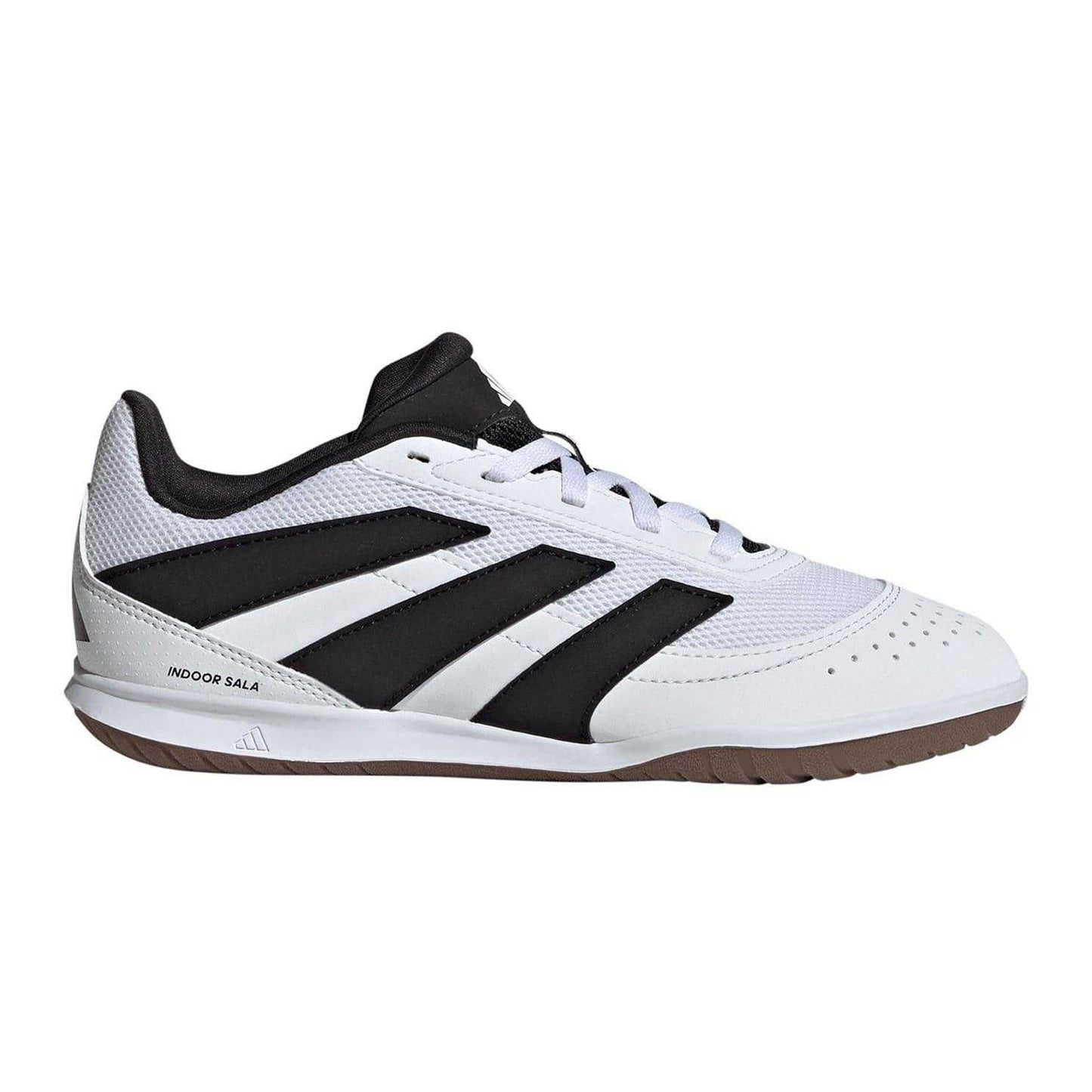 White-Black-Lemon - Lifestyle - Adidas Childrens-Kids Predator League Stripes Leather Football Boots