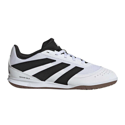 White-Black-Lemon - Lifestyle - Adidas Childrens-Kids Predator League Stripes Leather Football Boots