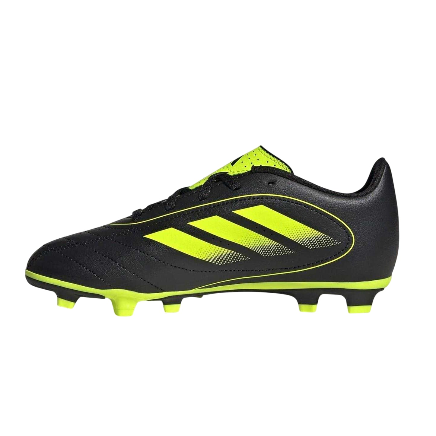 Black-Lemon - Side - Adidas Childrens-Kids Goletto VIII Firm Ground Football Boots
