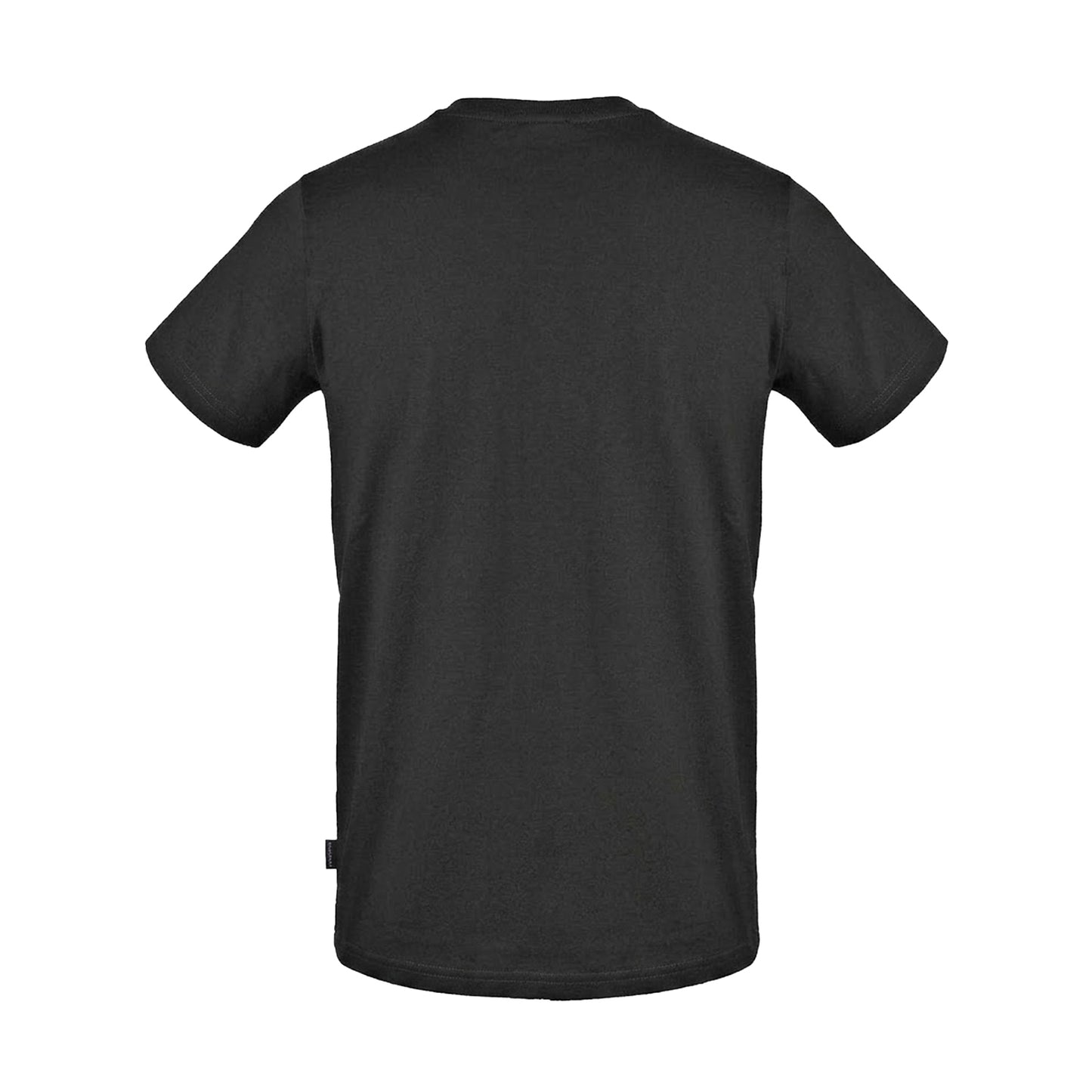 Black - Back - Aquascutum Mens Graphic Print Cotton T-Shirt