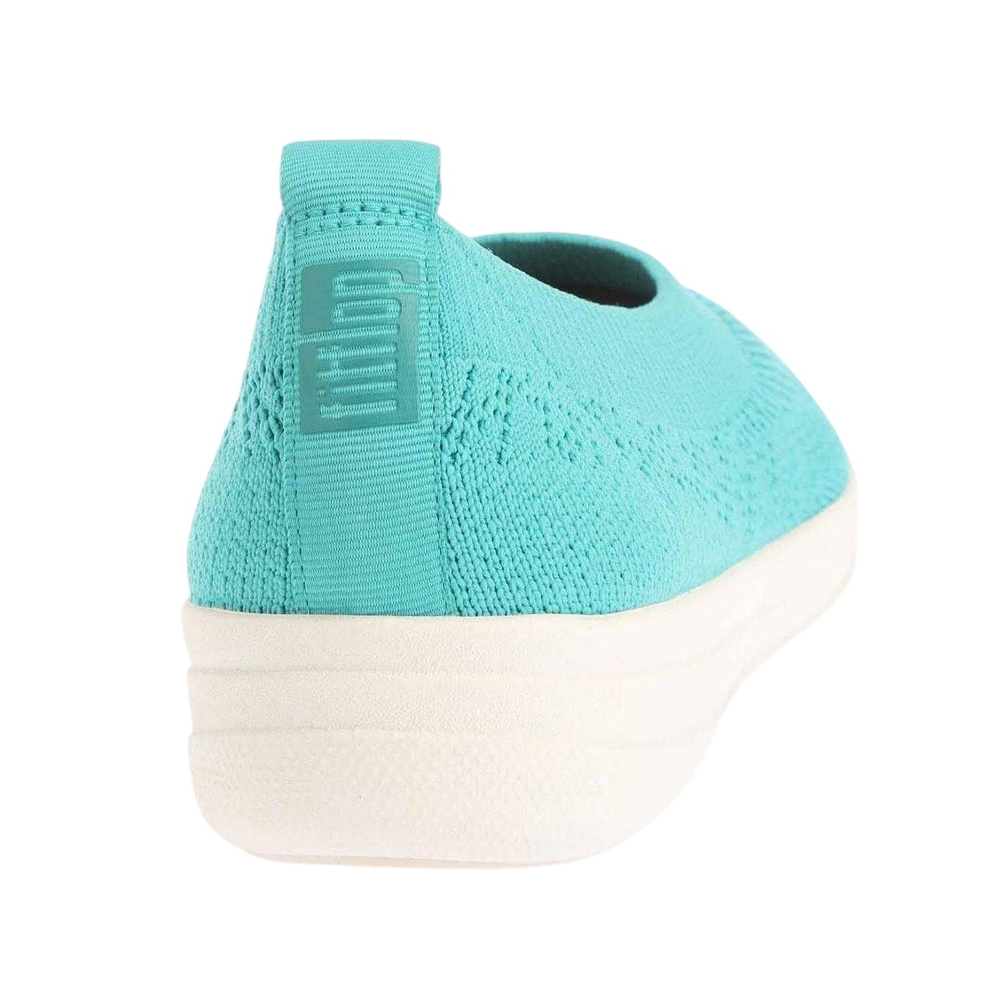 Blue - Back - Fit Flop Womens-Ladies Uberknit Ballet Flats