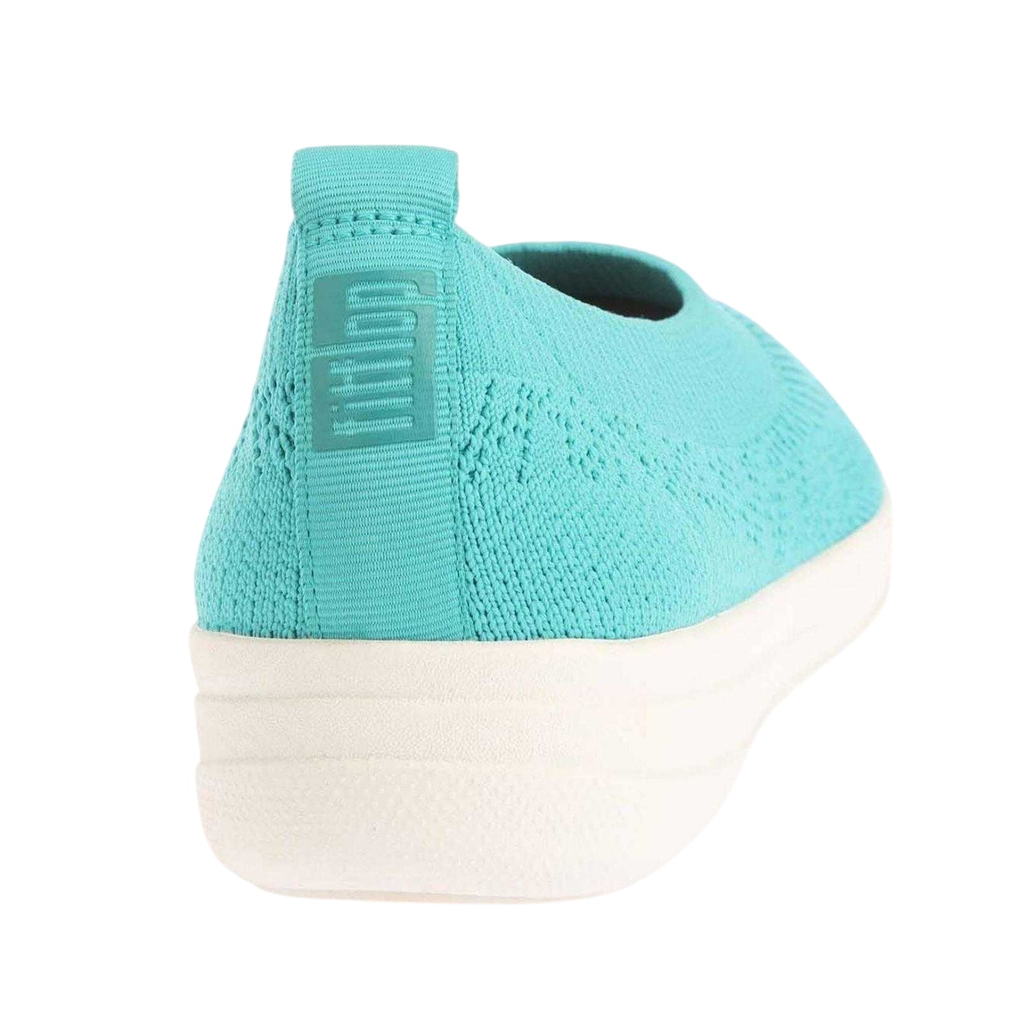Blue - Back - Fit Flop Womens-Ladies Uberknit Ballet Flats