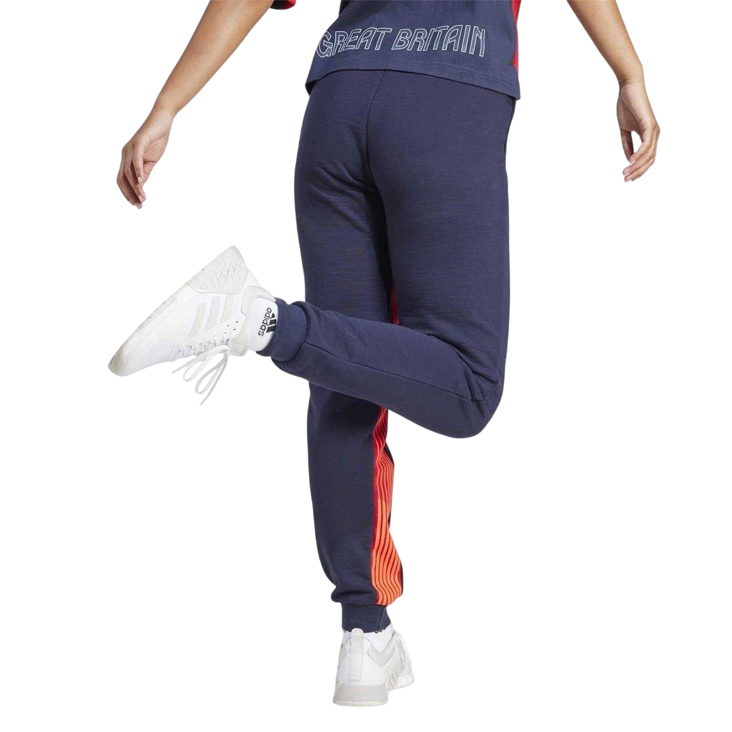 Legend Ink - Back - Adidas Womens-Ladies Team GB Joggers