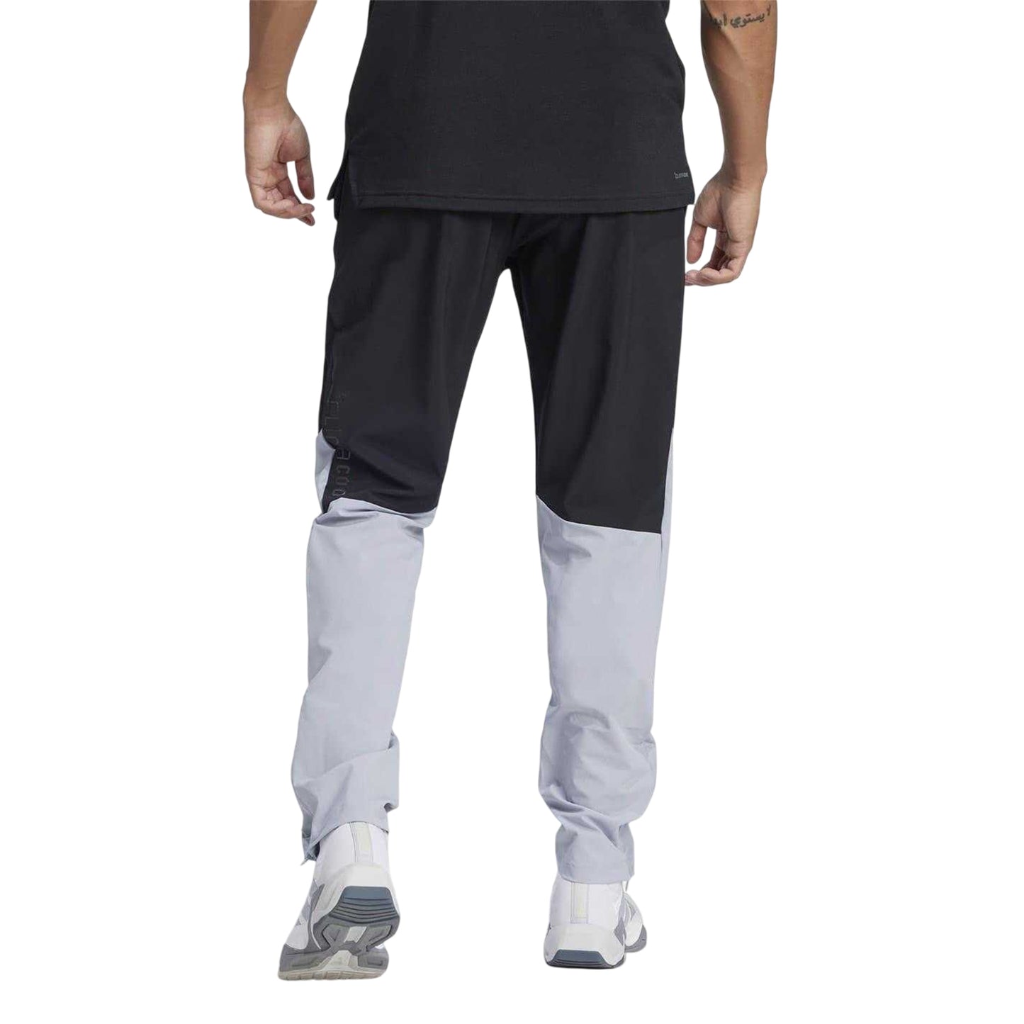 Black - Back - Adidas Mens Tech Colour Block Jogging Bottoms