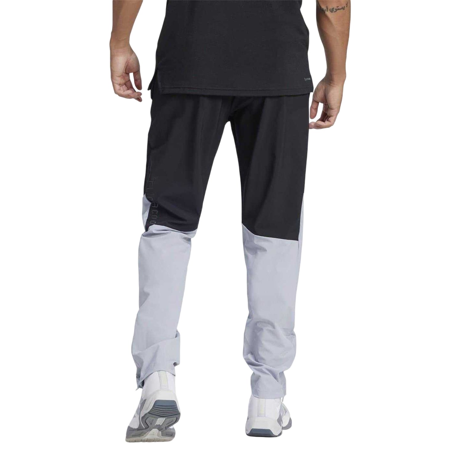 Black - Back - Adidas Mens Tech Colour Block Jogging Bottoms