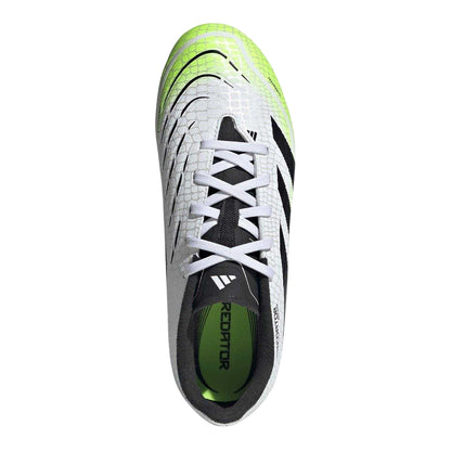 White-Lemon - Lifestyle - Adidas Childrens-Kids Predator League 3 Stripes Firm Ground Football Boots