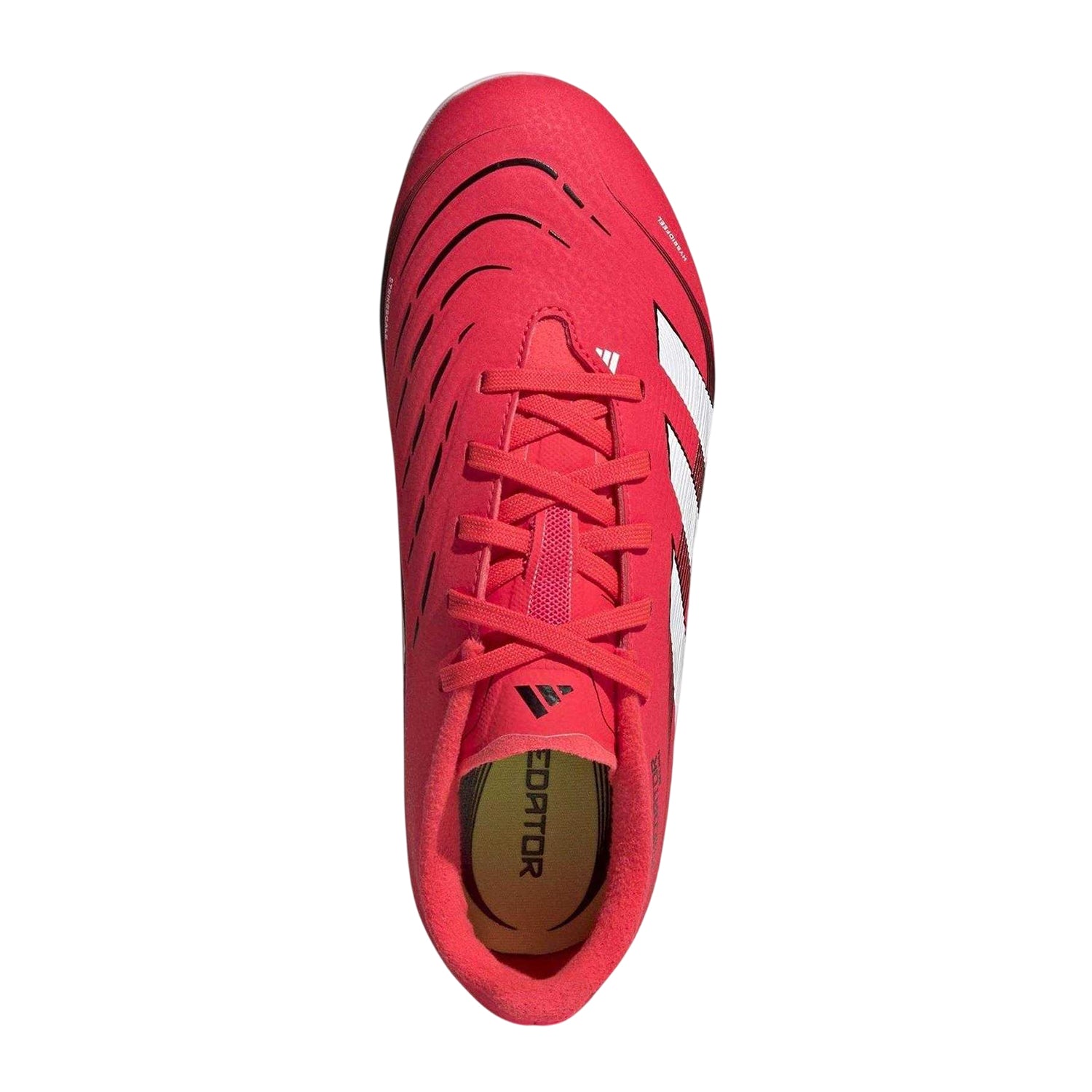 Red-White - Lifestyle - Adidas Childrens-Kids Predator League 3 Stripes Firm Ground Football Boots