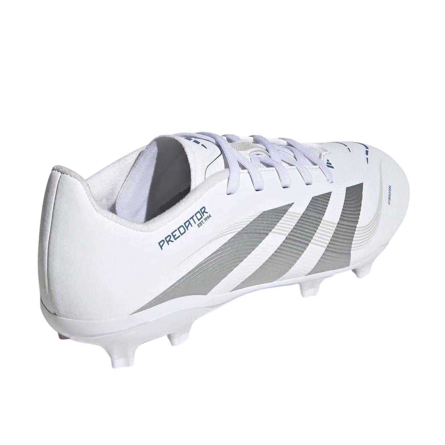 White - Back - Adidas Childrens-Kids Predator League 3 Stripes Firm Ground Football Boots