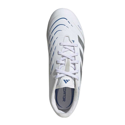 White - Lifestyle - Adidas Childrens-Kids Predator League 3 Stripes Firm Ground Football Boots