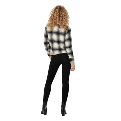 Black-Pumice Print - Back - Only Womens-Ladies Lou Polyester Blend Shacket