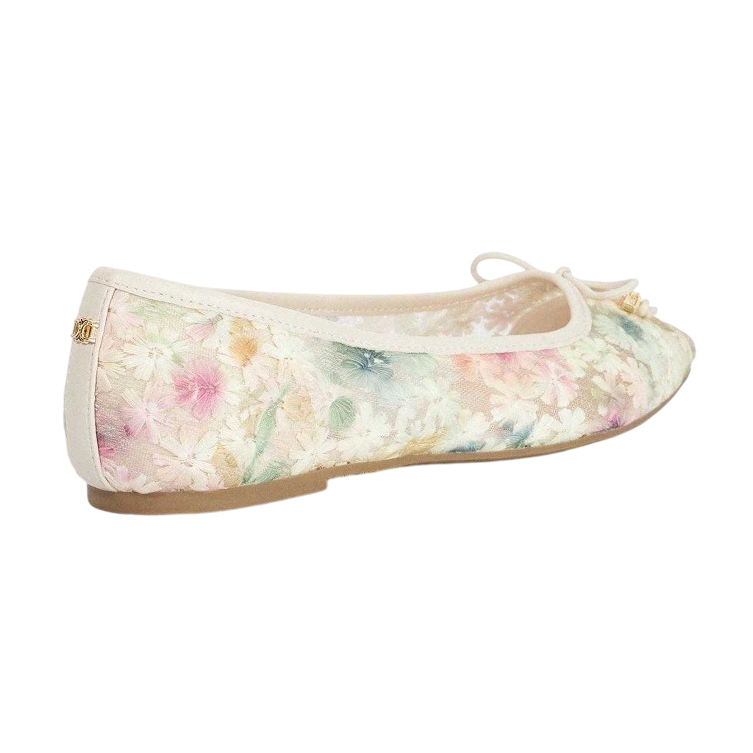 Multicoloured - Back - Dune London Womens-Ladies Lo Hennie Floral Ballet Flats