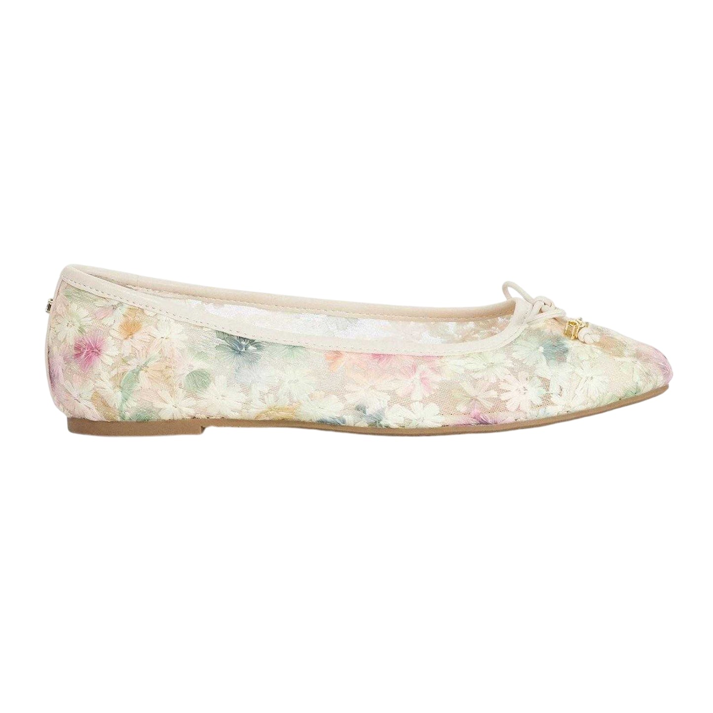 Multicoloured - Side - Dune London Womens-Ladies Lo Hennie Floral Ballet Flats