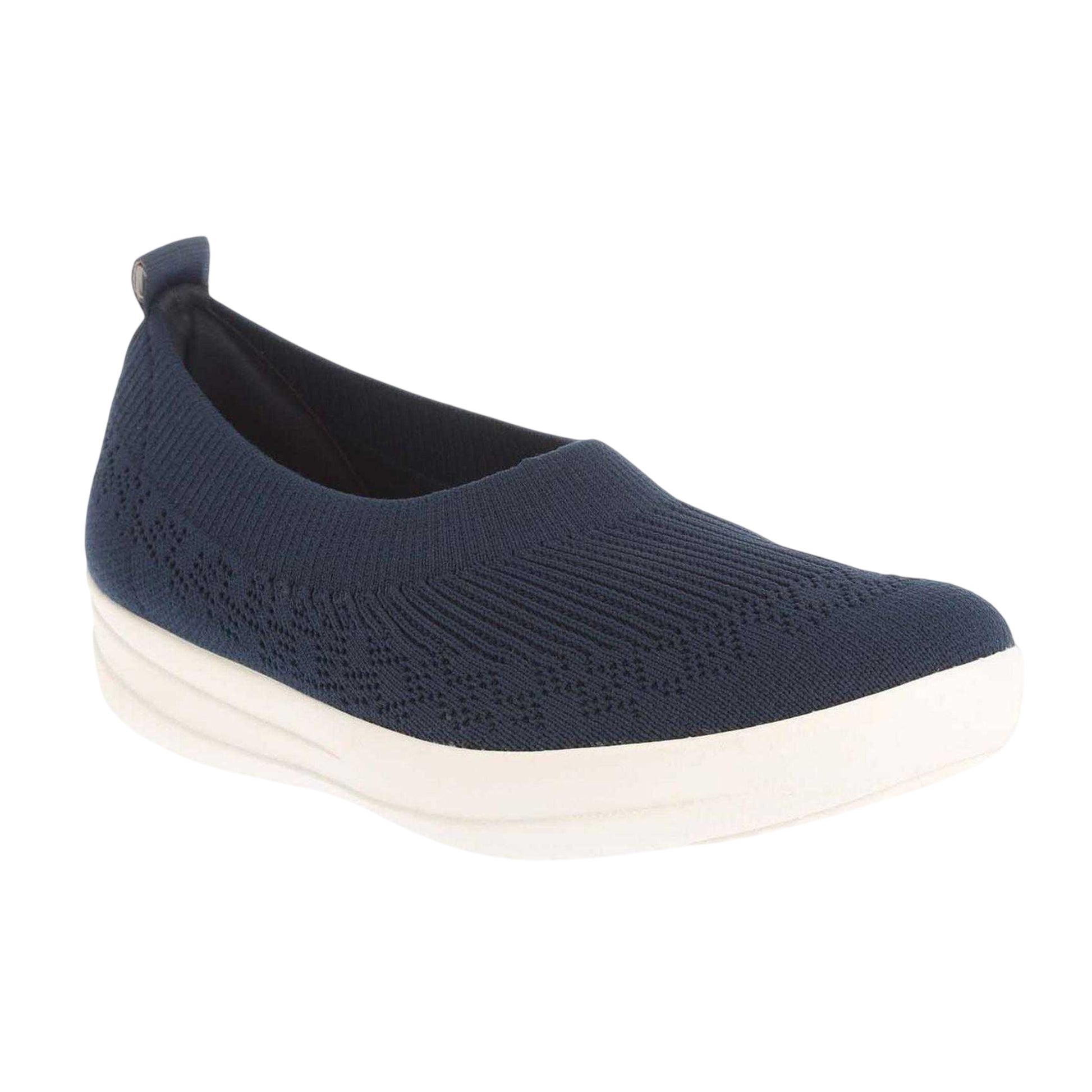 Navy - Side - Fit Flop Womens-Ladies Uberknit Pumps