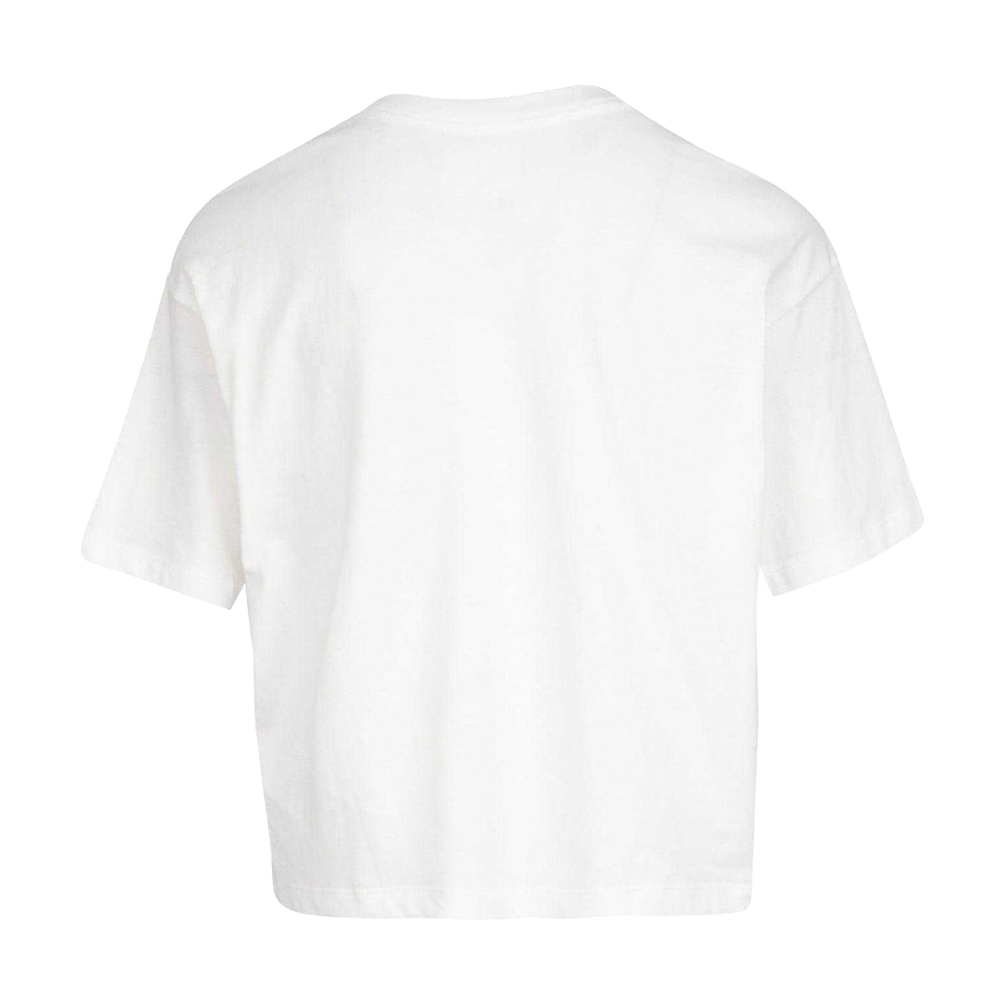White - Back - Nike Girls Air Jordan Jumpman Crop T-Shirt