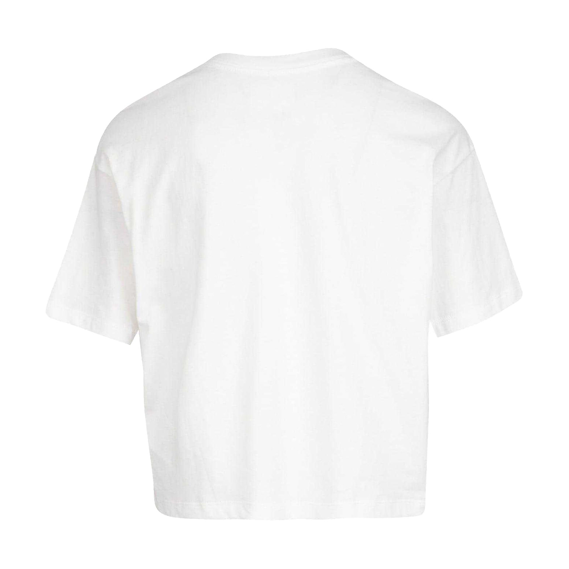 White - Back - Nike Girls Air Jordan Jumpman Crop T-Shirt