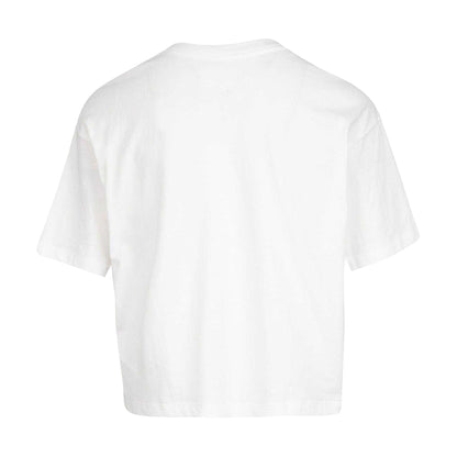 White - Back - Nike Girls Air Jordan Jumpman Crop T-Shirt