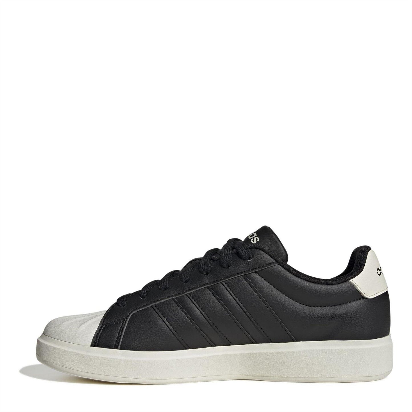 Core Black-White - Back - Adidas Mens Streettalk Low Lace Up Trainers