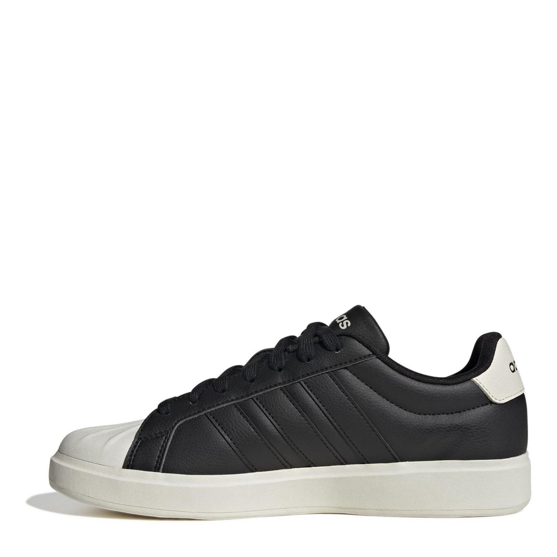 Core Black-White - Back - Adidas Mens Streettalk Low Lace Up Trainers