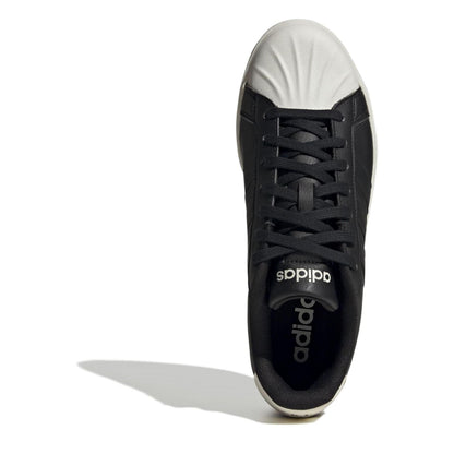 Core Black-White - Pack Shot - Adidas Mens Streettalk Low Lace Up Trainers