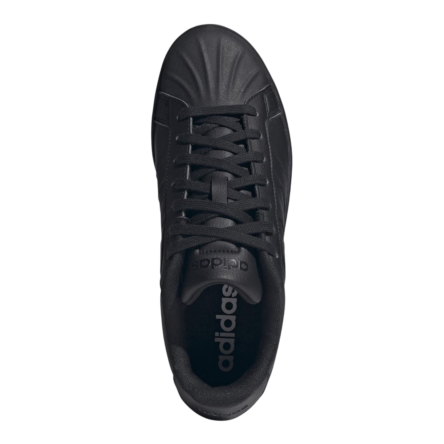 Triple Black - Side - Adidas Mens Streettalk Low Lace Up Trainers