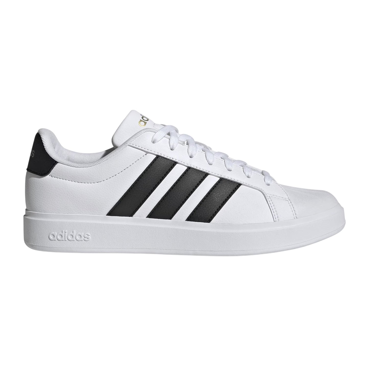 White-Black - Front - Adidas Mens Streettalk Low Lace Up Trainers