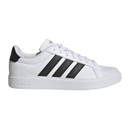 White-Black - Front - Adidas Mens Streettalk Low Lace Up Trainers